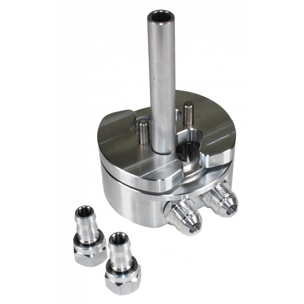 G&R's Billet Aluminum Bottom Sump with Integrated Fuel Return System